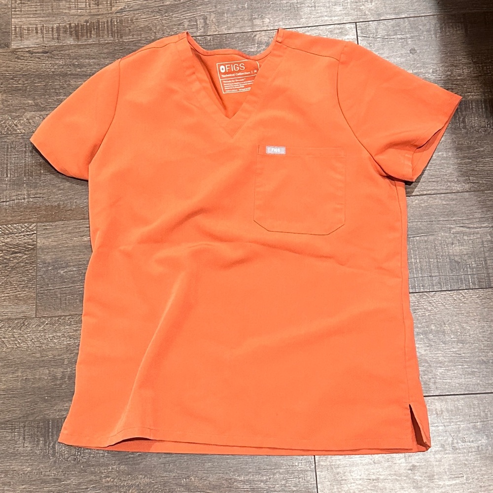 Figs Orange Short Sleeve Women's top PO2829